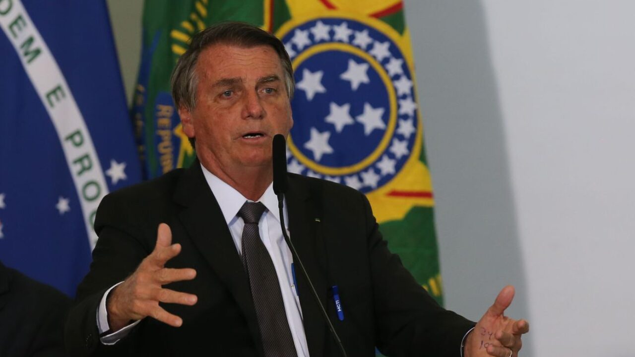 Presidente Jair Bolsonaro, discursa durante solenidade de sanção da lei de capitalização da Eletrobrás