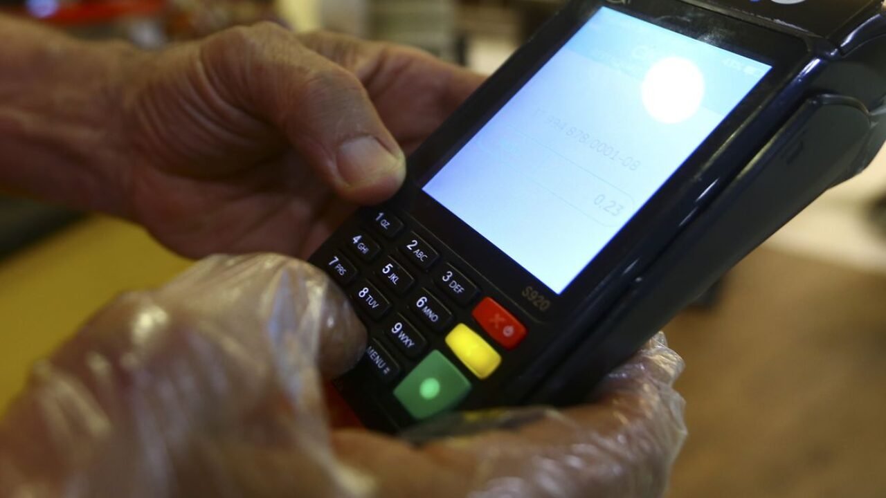 Pagamento em cartão.