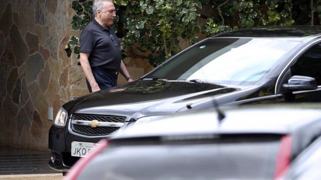 O presidente Michel Temer deixa a residência oficial de Maia após reuniãoJosé Cruz/Agência Brasil